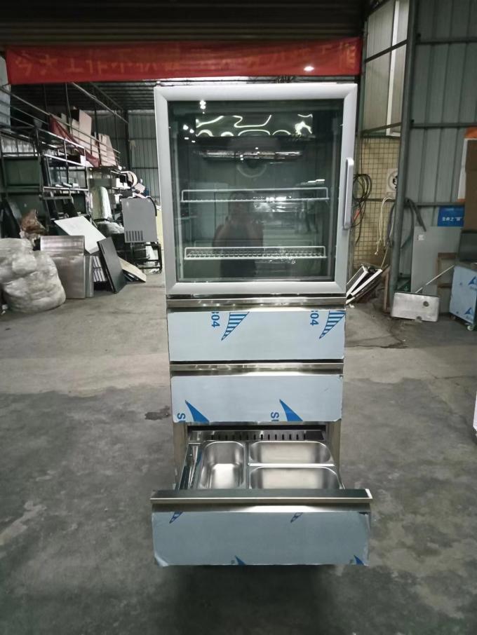 American Upright koelkast met glazen deuren onderladen laden met 110V/60Hz voor keukengebruik 2