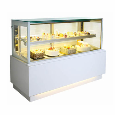 kwaliteit  650W R134a Countertop Cake Display Cabinet For Bakery Shop Fabriek