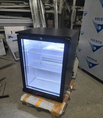 Hotel 108L ventilator koeling display bier bar koelkast glazen scharnier deur achterkant bar koeler