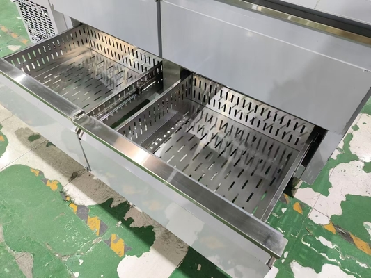 Commerciële koelkast 4 laden met backsplash gepersonaliseerde keuken tafel