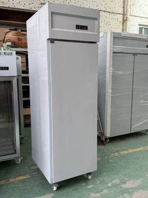 1-deurs Verticale vriezer Commercieel restaurant Koelkast Bakkerij Koelkast met dienstrokjes