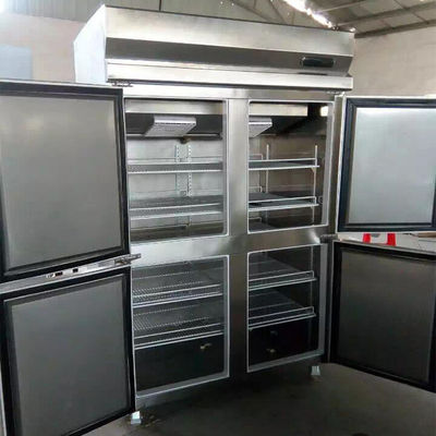 2000mm 550W de Commerciële Diepvriezer van de Roestvrij staalijskast