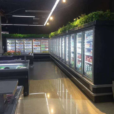 Het verticale 1250L-Materiaal van de Supermarktkoeling