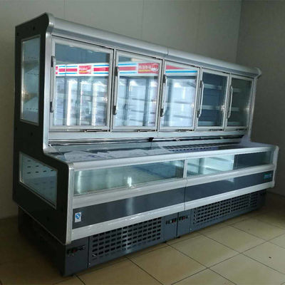 Ce Gecombineerde R404A koelde rechtop Vitrine