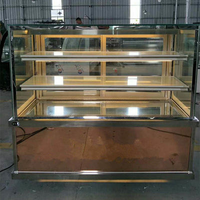 950W commercieel Bakkerijmateriaal 2m 3 Rij Gekoelde Kabinetten van de Cakevertoning