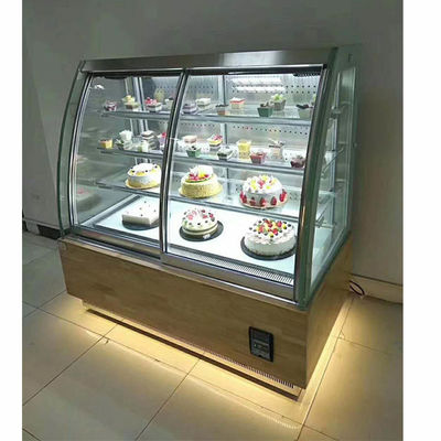 Cpu-van de het Materiaal760w 4 Rij van de Controle de Commerciële Bakkerij Ijskast van de het Gebakjevertoning