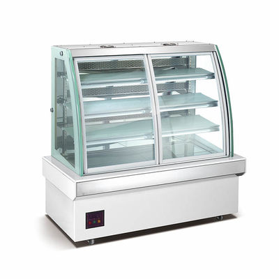Cpu-van de het Materiaal760w 4 Rij van de Controle de Commerciële Bakkerij Ijskast van de het Gebakjevertoning