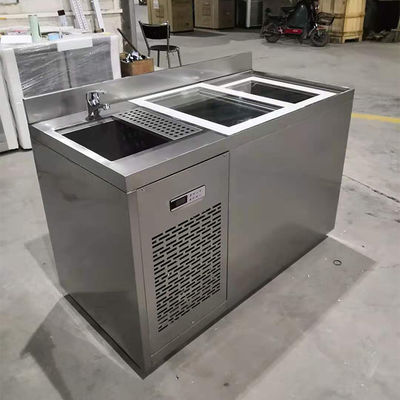1.5m 5ft SS Undercounter Ijskast met Schuifdeur