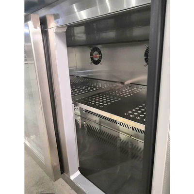 Commerical 2.4m 8ft onder Tegenbarijskast 4 Glasdeur
