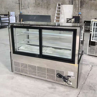 860W 3 Rij 5ft de Rechthoekige Koelkast van de Bakkerijvertoning met Wielen