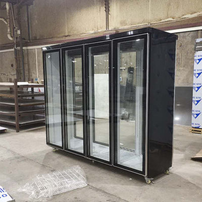 2500L bereik in de Koelere 4 Ijskast van de Glasdeur voor Gemakopslag