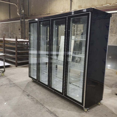 Bilaterale 2500 Liter 4 Compressor van de Koelkast de Verre Copeland van de Glasdeur