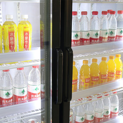Zwarte van de het Glasdeur van 1000L 2 van de het Gemakopslag de Vertoningskoeler
