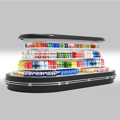 R404A ovale van het de Koelingsmateriaal van de Typesupermarkt de Vertoningsharder van Multideck