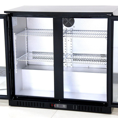 900*520*835mm Commerciële van het de Koelers208l Dubbele glas van de Glasdeur de vertoningskoelkast