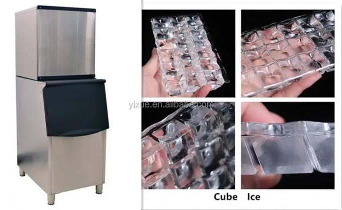 Industriële 500 kg ijskubben maken machine 1000 pond kubus maker voor restaurant 1